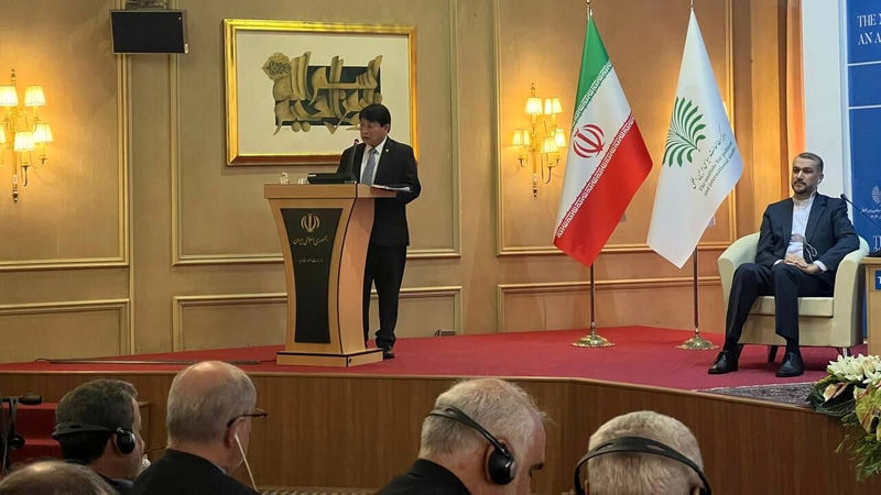 سومین مجمع گفتگوی تهران - دنیس مونکادا وزیر خارجه نیکاراگوئه