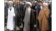حضور مراجع تقلید و علما در راهپیمایی ۲۲ بهمن