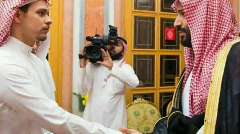 رفتار ملک سلمان با پسر خاشقجی باعث تعجب شد