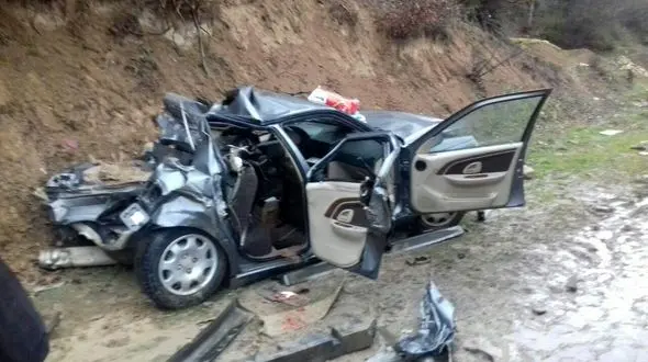 4 کشته و مجروح با انحراف به چپ پژو پارس در جاده کیاسر +عکس