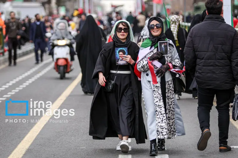 حضور مردم ایران در راهپیماتیی 22 بهمن 1404