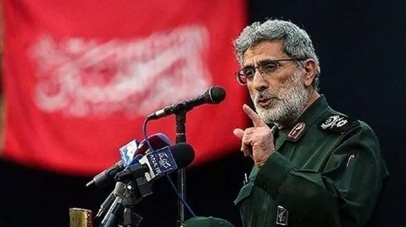 فیلم اولین حمله تند «سردار قاآنی»در حمایت از سردار سلیمانی به امریکایی ها