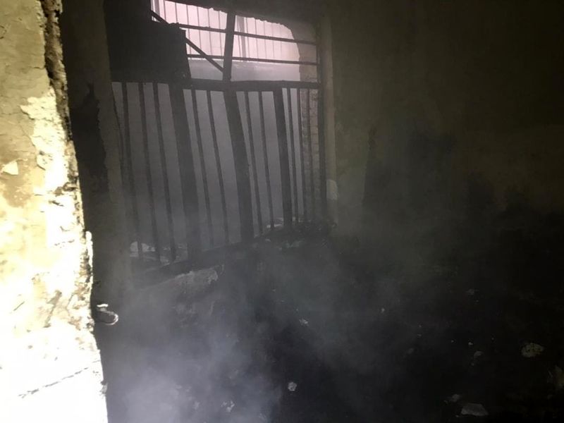  آتش سوزی در یک ساختمان واقع در خیابان خیام شمالی