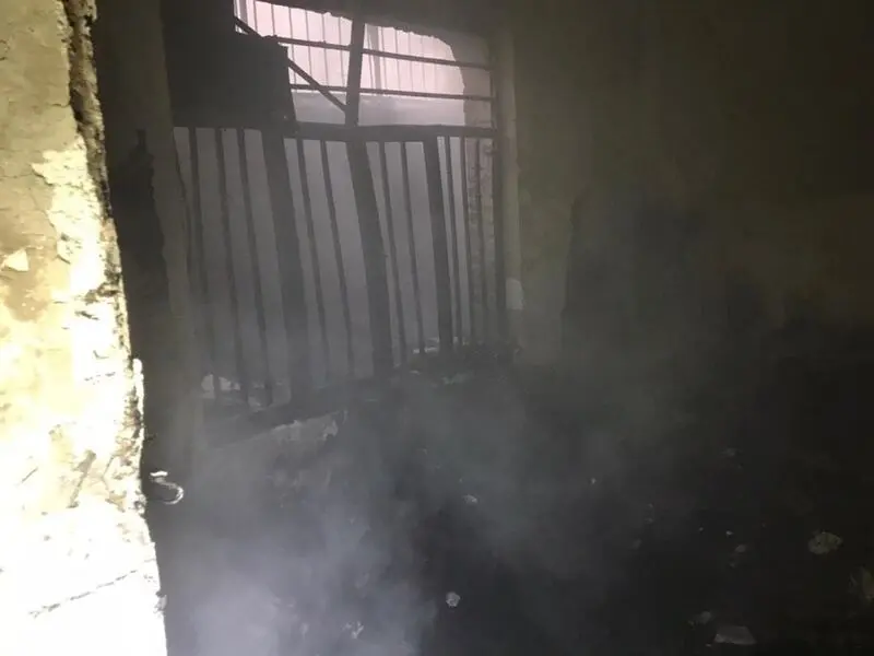  آتش سوزی در یک ساختمان واقع در خیابان خیام شمالی