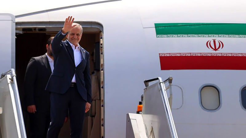 مسعود پزشکیان ظهر امروز - ۲۷ مرداد - پیش از ترک تهران به مقصد ارمنستان و بلاروس