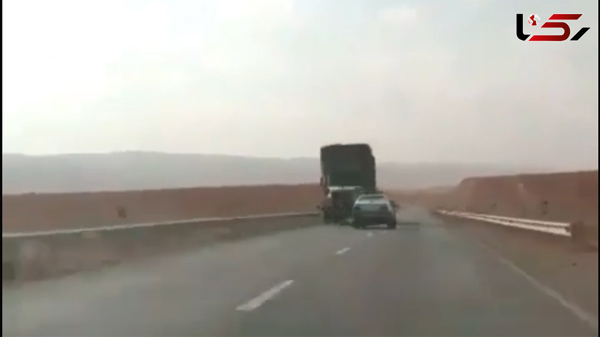 ببینید / رانندگی وحشت آور راننده پژو در جاده / مرگ را لمس کرد + فیلم