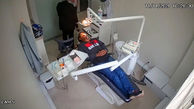 فیلم سرقت مسلحانه از بیمار در دندانپزشکی / پلیس به موقع سر رسید + عکس