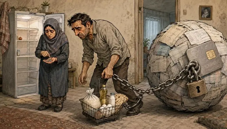 زندگی روی قسط / مردم دیگر نه برای خرید کالاهای گران، بلکه برای تأمین معاش زندگی قسطی می‌خرند /حقوق در ۱۵ سال ۵۰ برابر شد؛ اما قدرت خرید حداقل‌بگیران سقوط کرد