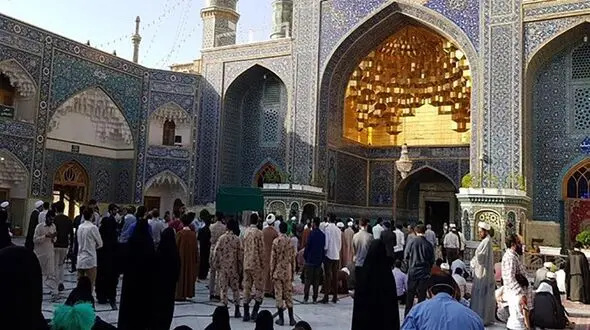 مراسم بازگشایی درهای حرم مطهر حضرت معصومه(س) 