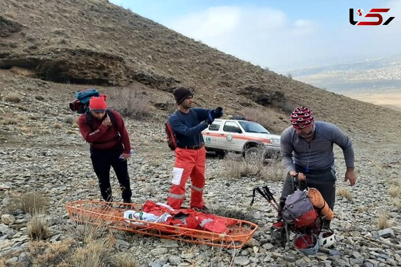 نجات کوهنورد مصدوم از قله کوه سرده در ملایر