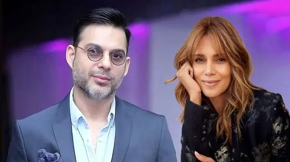 عکس پیمان معادی و هلی بری در  پشت صحنهیک فیلم جنایی افعی تهران این بار در هالیوود 