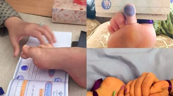 رای یک دختر رای ‌اولی در شیراز که دست ندارد + عکس