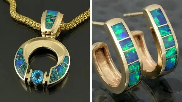 زیورآلات هنری اوپال منبت کاری شده: 15 طرح خاص و خیره‌ کننده!