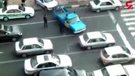 صحنه عجیبی که راننده نیسان در خیابان های تهران رقم زد+ فیلم