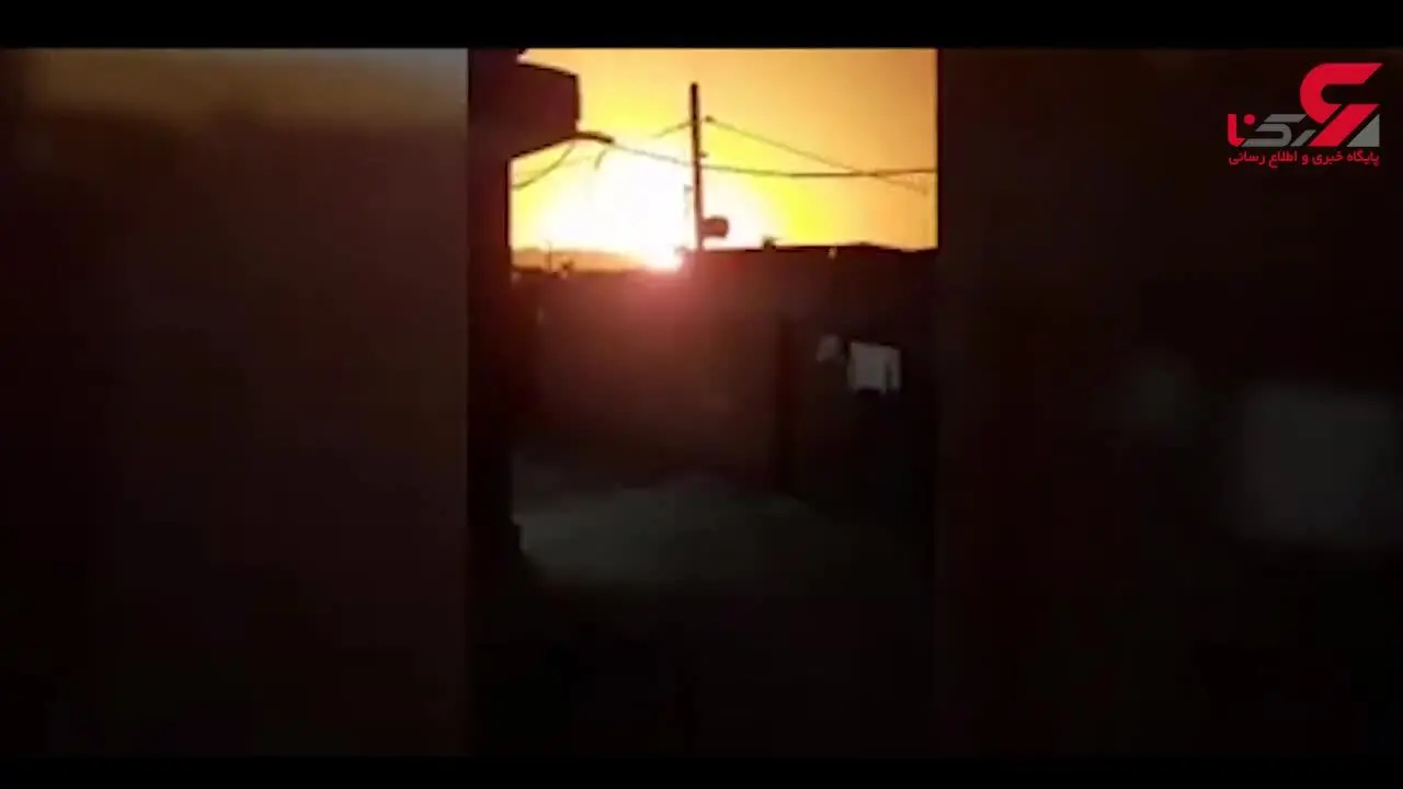 آتش‌سوزی در خط لوله انتقال گاز بخش الوار اندیمشک + فیلم