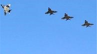 پرواز جنگنده‌های نیروی هوایی ارتش و سپاه بر فراز خلیج فارس
