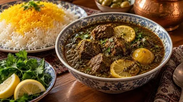 طرز تهیه خورشت جعفری با گوشت؛ خوش‌ عطر و مجلس