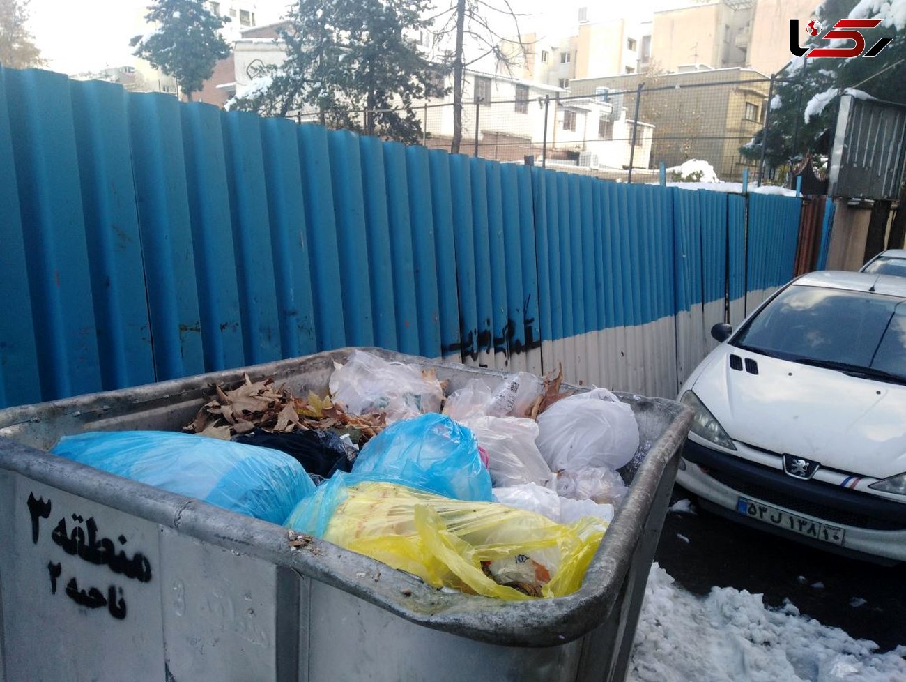 بی توجهی شهرداری منطقه 3 تهران به سطل های آشغال