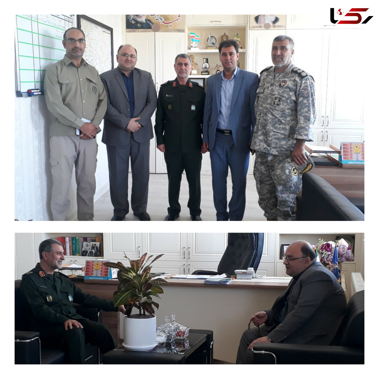 مدیر عامل شرکت آب منطقه‌ای کردستان با فرمانده سپاه بیت‌المقدس استان دیدار کرد