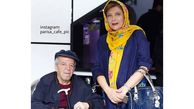  
خانم بازیگر  ایرانی در کنار همسر بیمارش +عکس
