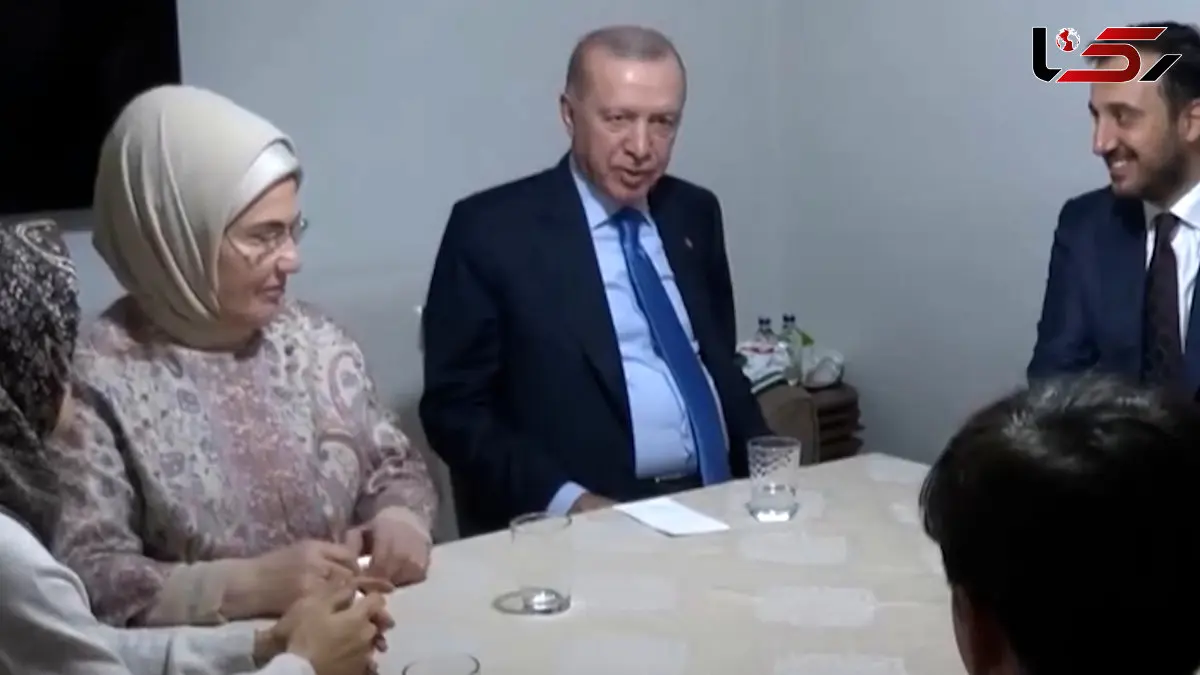 فیلم حضور رئیس جمهور ترکیه در ضیافت افطار