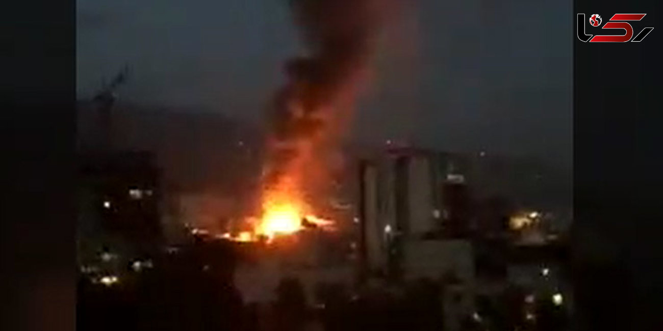انفجار در شمال تهران / آتش‌سوزی در کلینیک درمانی ، مردم محبوس میان شعله های آتش + فیلم 