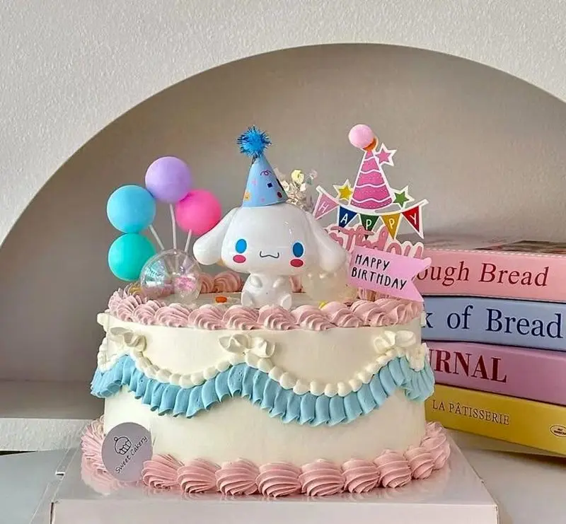 کیک تولد کرومی ساده