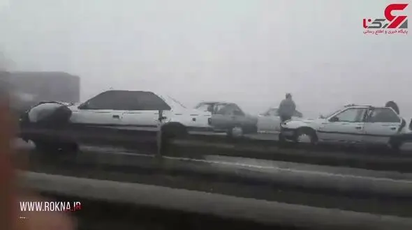 فیلم وحشتناک از خبر سازترین تصادف زنجیره ای خودروها در مشهد + تصاویر و جزئیات آخرین وضعیت پرونده