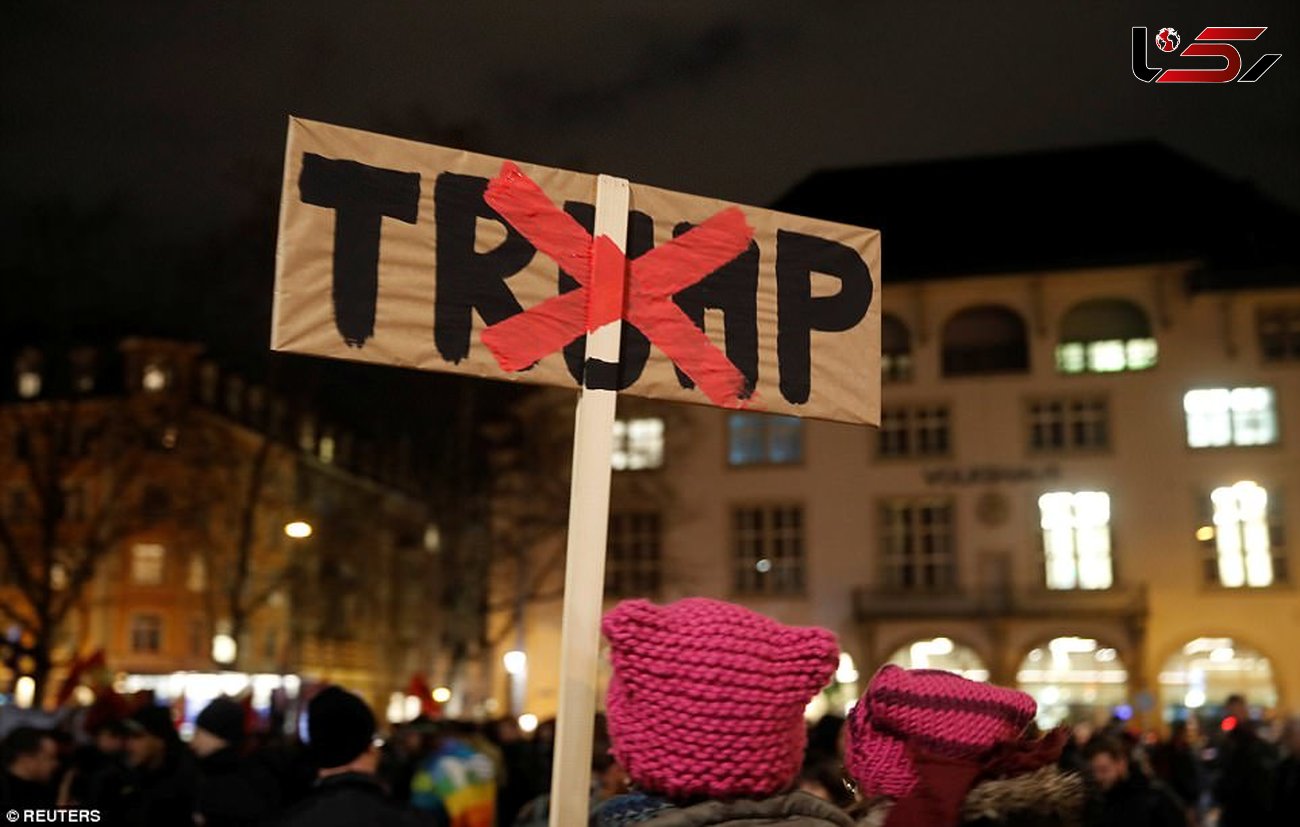 تظاهرات گسترده مردم سوئیس علیه ترامپ+تصاویر 