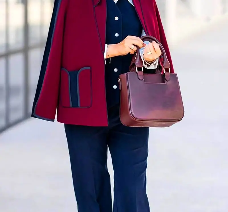 کت آلبالویی ترند شیک