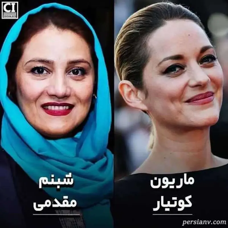 شباهت شبنم مقدمی به بازیگر خارجی