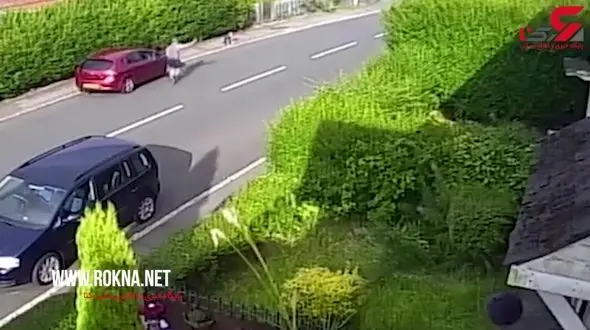 تصادف وحشتناک کودک با ماشین+فیلم