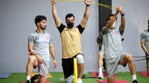 تمرین پرسپولیس در سالن سیدجلال