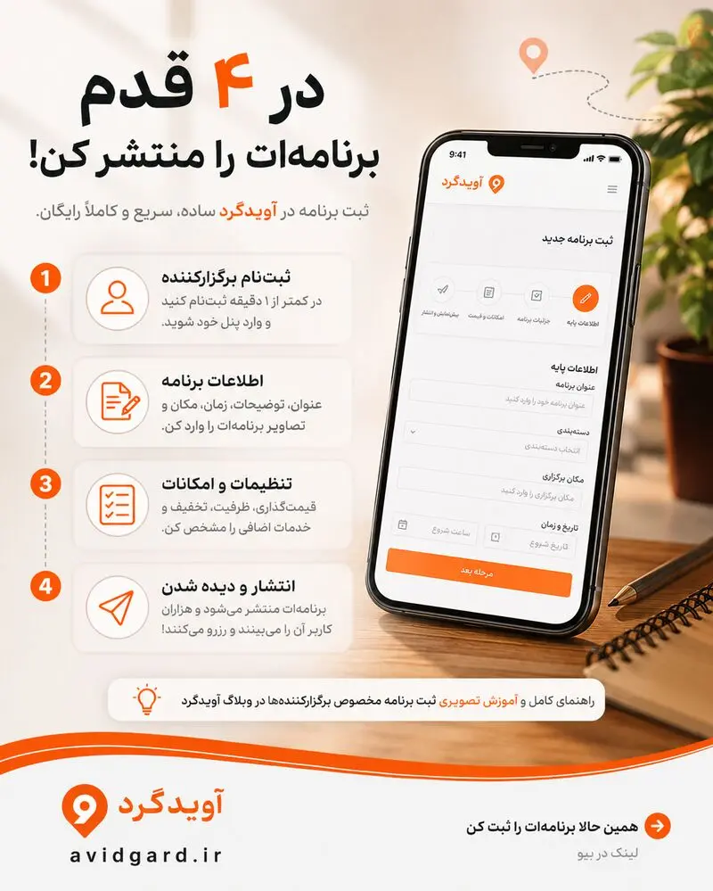 جایی باش که دنبالت می‌گردند؛ ثبت رایگان کسب‌وکار در آویدگرد