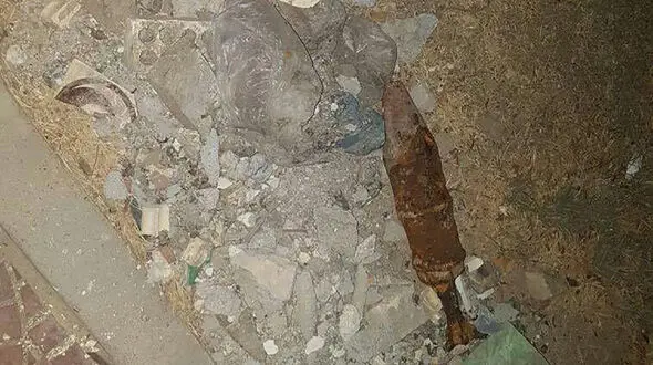 وحشت از خمپاره عمل نکرده در آبادان+ عکس 