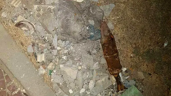 وحشت از خمپاره عمل نکرده در آبادان+ عکس 