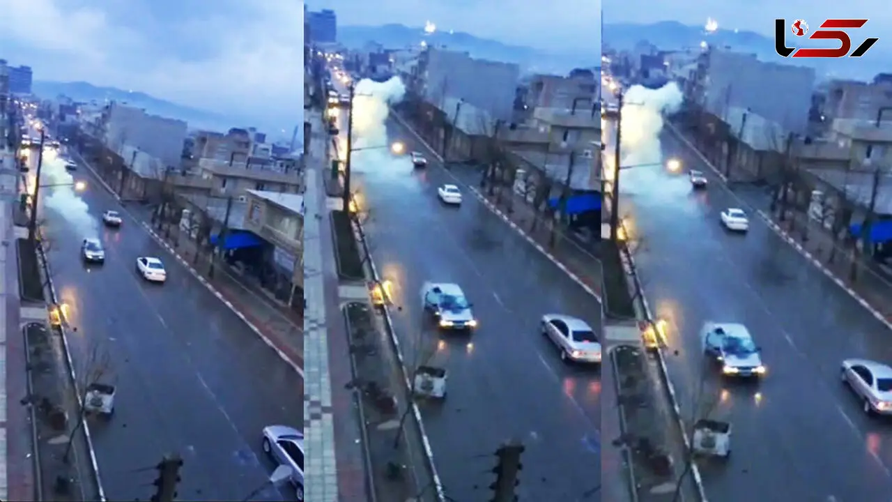 فیلم کامل انفجار نارنجک دست ساز داخل خودروی پر از سرنشین در بانه