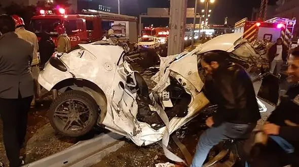 7 کشته و 2 مجروح / فقط یک خودروی پژو 405 در جاده بم واژگون شد !