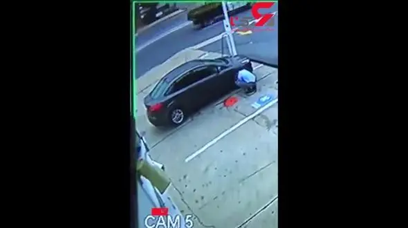 ترکیدن وحشتناک لاستیک خودرو + فیلم