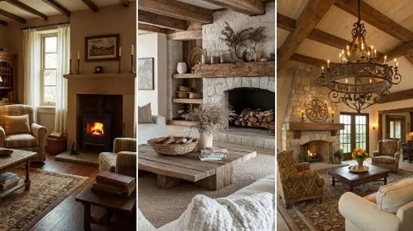 جادوی آرامش در 26 مدل دکوراسیون خانه‌ های فرانسوی روستایی