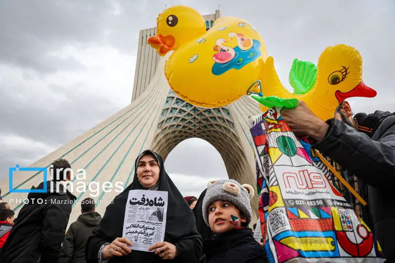 حضور مردم ایران در راهپیماتیی 22 بهمن 1404