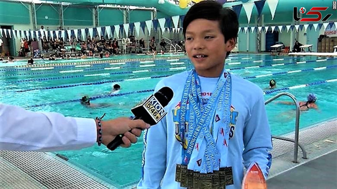 پسربچه 10 ساله رکورد شناگر افسانه ای را شکست +عکس