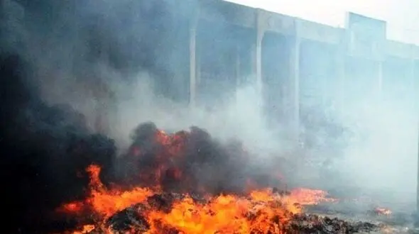 فیلم زنده ماندن معجزه آسای پیرمرد بعد از انفجار کپسول گاز 
