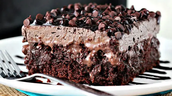 طرز تهیه دسر بستنی شکلاتی متفاوت با بیسکویت خرد شده