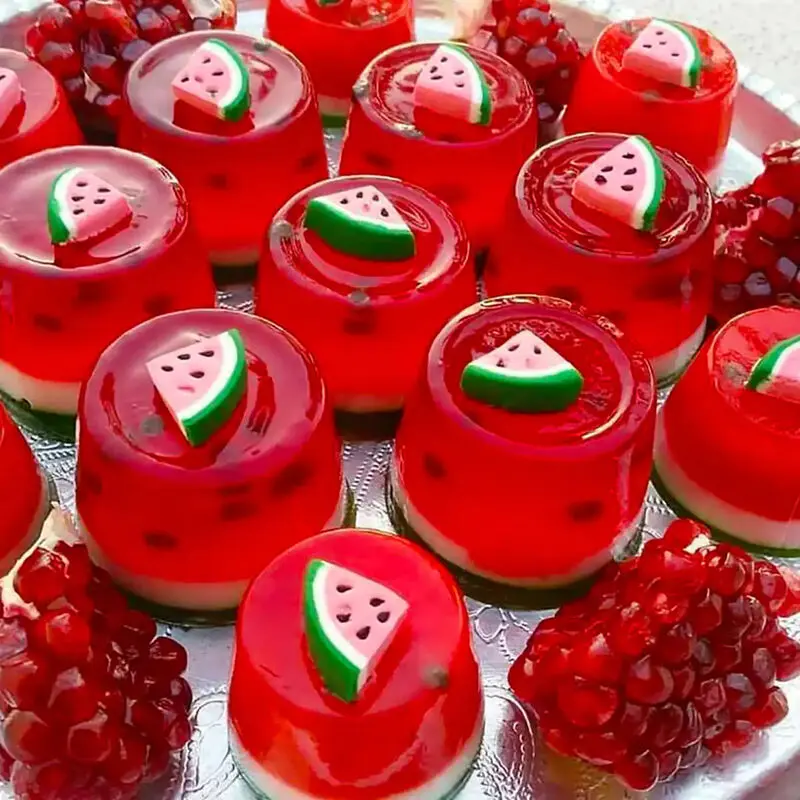 ژله انار و هندوانه