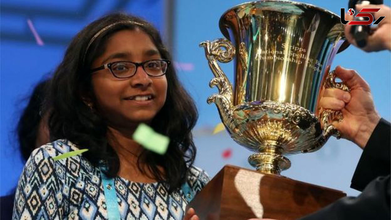 دختر هندی‌ برنده جایزه دیکته شد 