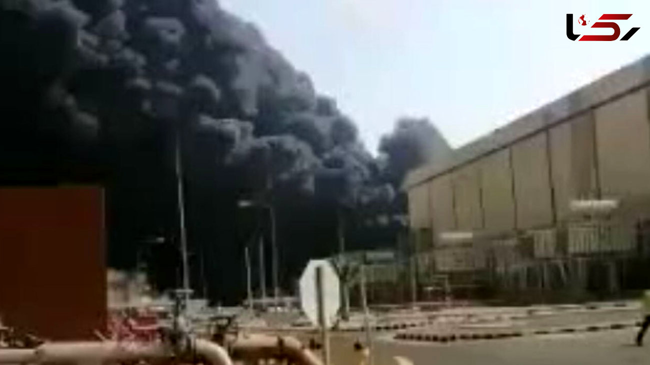 فیلم آتش سوزی بزرگ  در نیروگاه برق عربستان