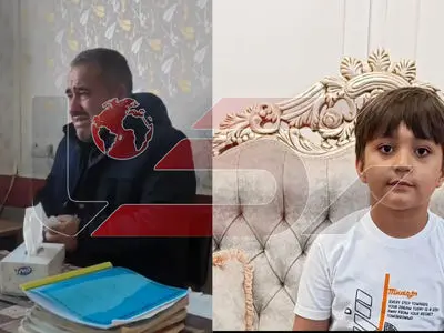 فیلم جگرسوز گریه های  آقا معلم با شنیدن خبر فوت دانش آموزش آیدین کوچولو / شبستر در غم و ماتم