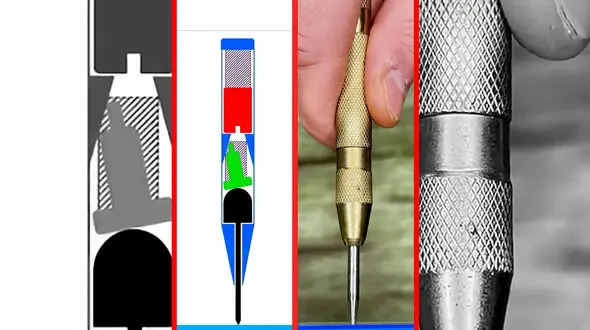 فیلم مکانیزم داخلی پانچ مرکزی با فنر