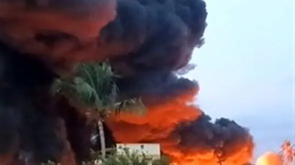 آتش‌سوزی گسترده قطار نفتی در هند + جزییات